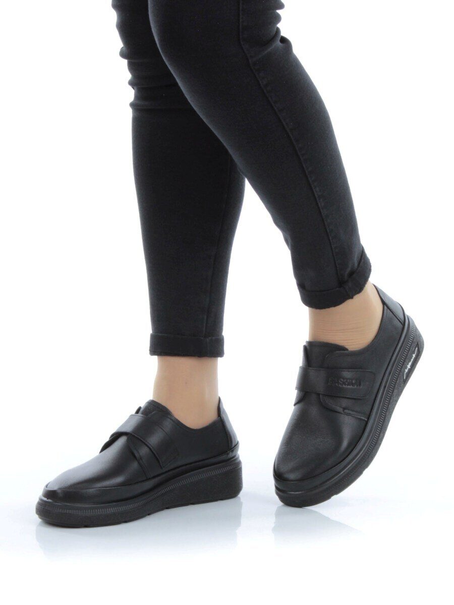 03-5311 BLACK Полуботинки женские (натуральная кожа)