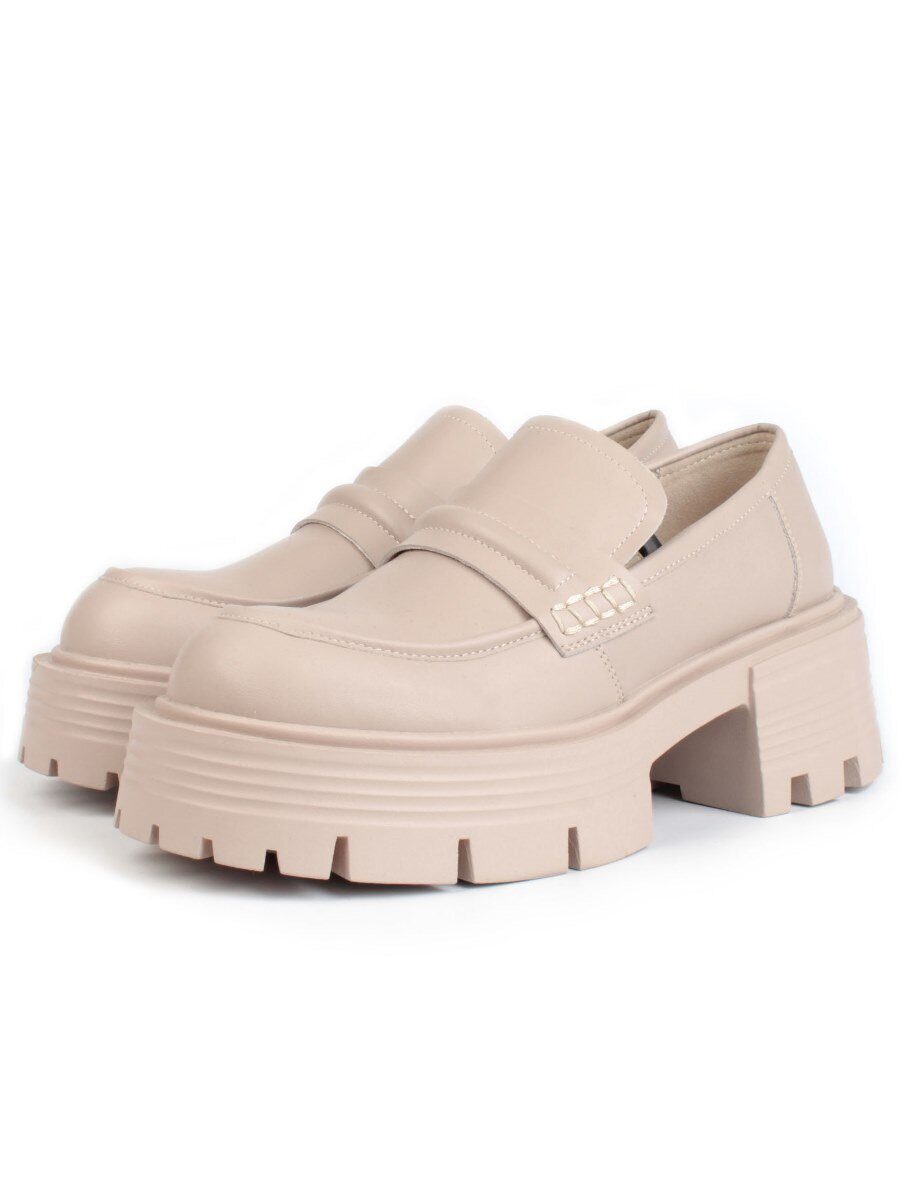 03-C1815-2 BEIGE Лоферы женские (натуральная кожа)