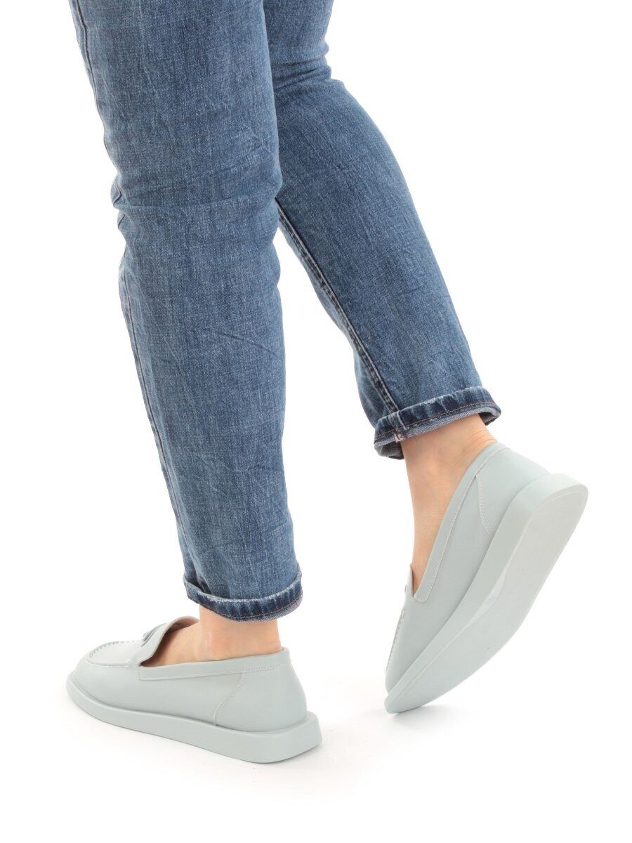 03-HY3-4D LT. BLUE Полуботинки женские (натуральная кожа)