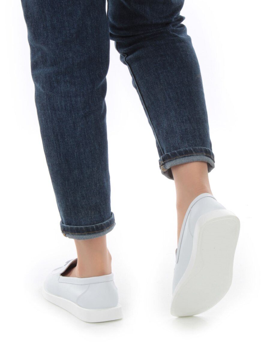 03-HY3-2D WHITE Полуботинки женские (натуральная кожа)