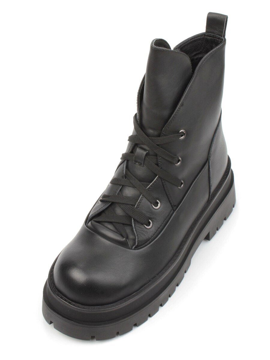 04-JPM5700A BLACK Ботинки зимние женские (натуральная кожа, натуральный мех)