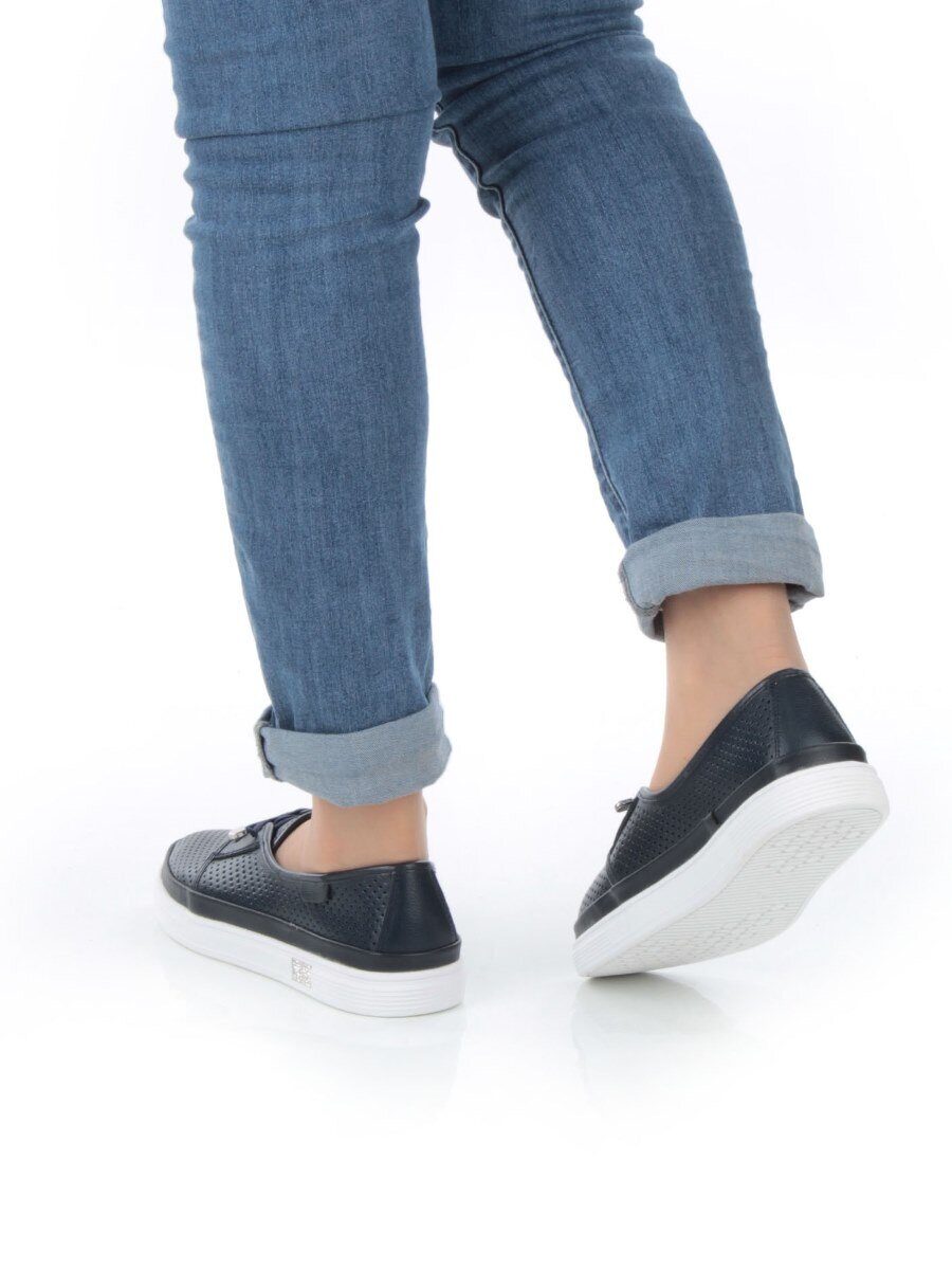 03-A5657 DK. BLUE Полуботинки женские (натуральная кожа)