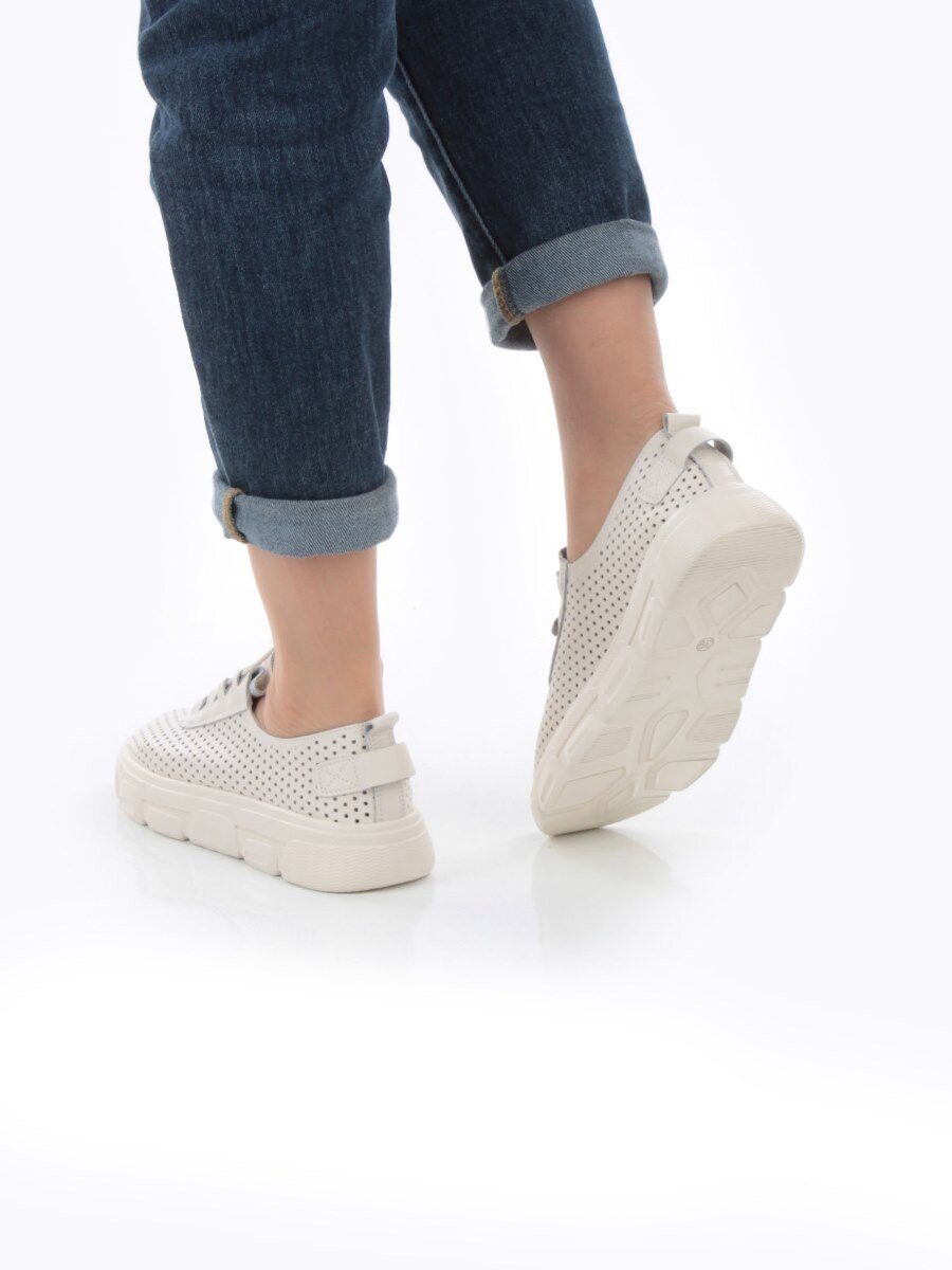 05-SD1-1D BEIGE Кроссовки женские (натуральная кожа)