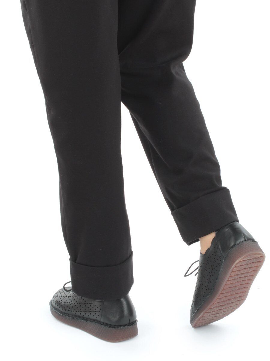 03-5006-1 BLACK Полуботинки женские летние (натуральная кожа)