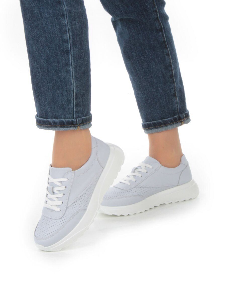 05-SD2-3D GRAY/PURPLE Кроссовки женские (натуральная кожа)