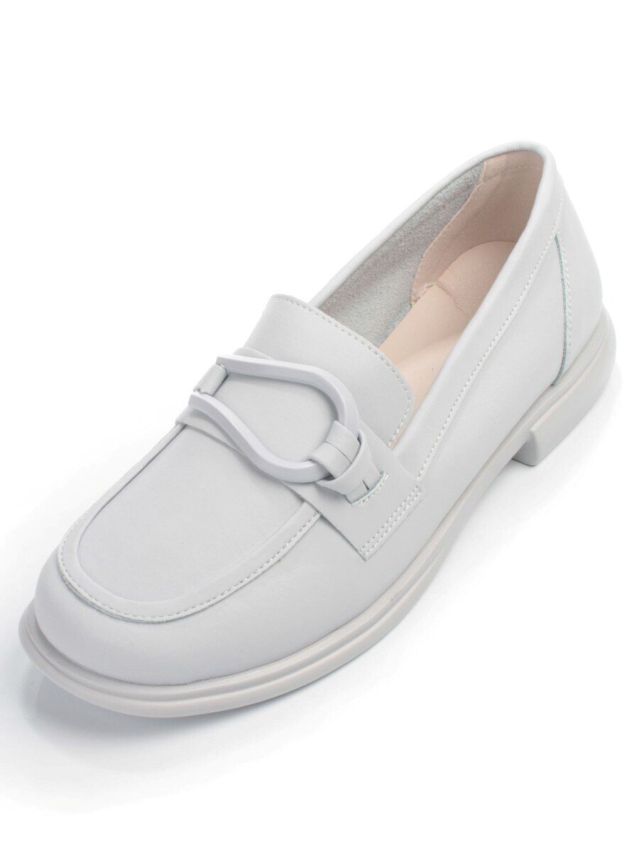 03-PDD196-2 GRAY/BLUE Лоферы женские (натуральная кожа)