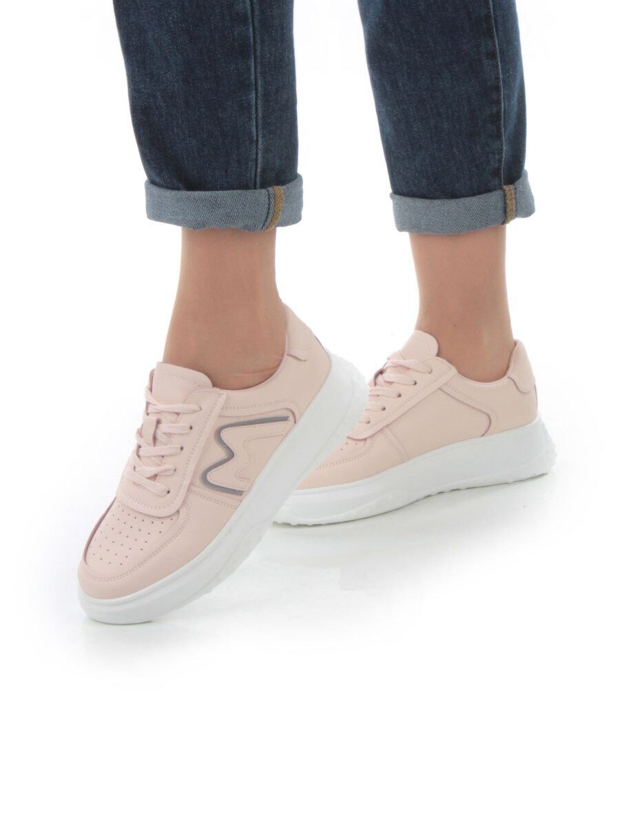 05-P11-2 LT. PINK Кроссовки женские (натуральная кожа)