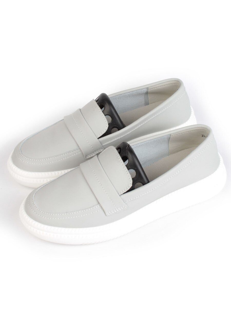 03-ZL-8501 LT. GRAY Полуботинки женские (натуральная кожа)