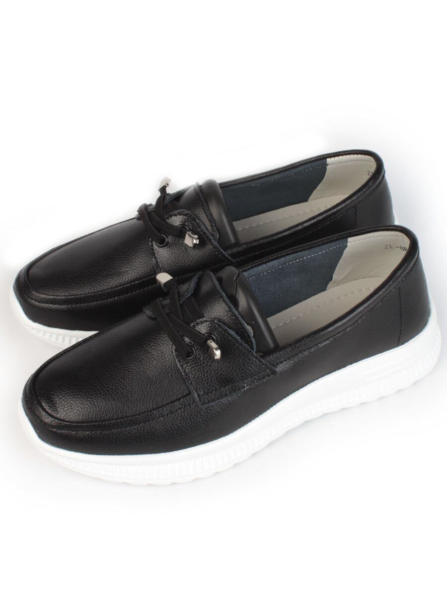 03-ZL-8861-1 BLACK Полуботинки женские (натуральная кожа)