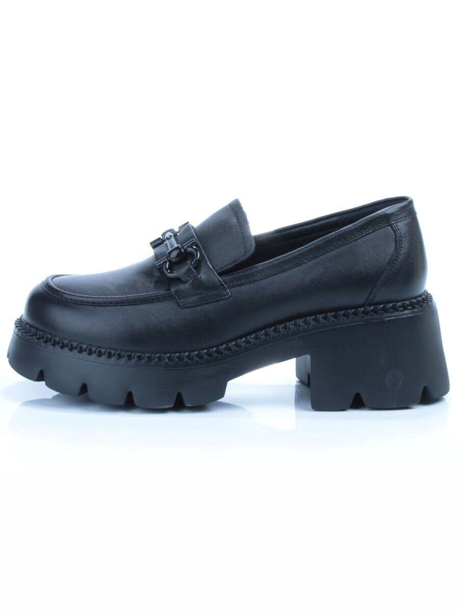 03-5936 BLACK Лоферы женские (натуральная кожа)