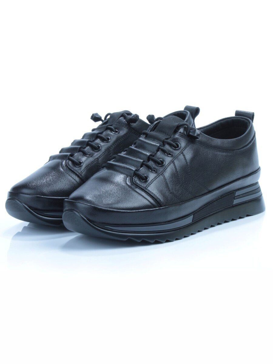 03-5020 BLACK Полуботинки женские (натуральная кожа)