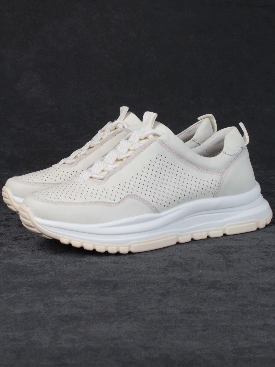 05-PDL250-2 LT. BEIGE Кроссовки женские (натуральная кожа)