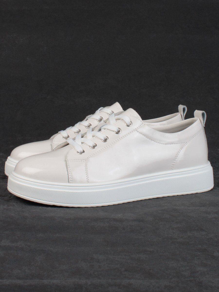 05-HY21-1D LT. BEIGE Кроссовки женские (натуральная кожа)