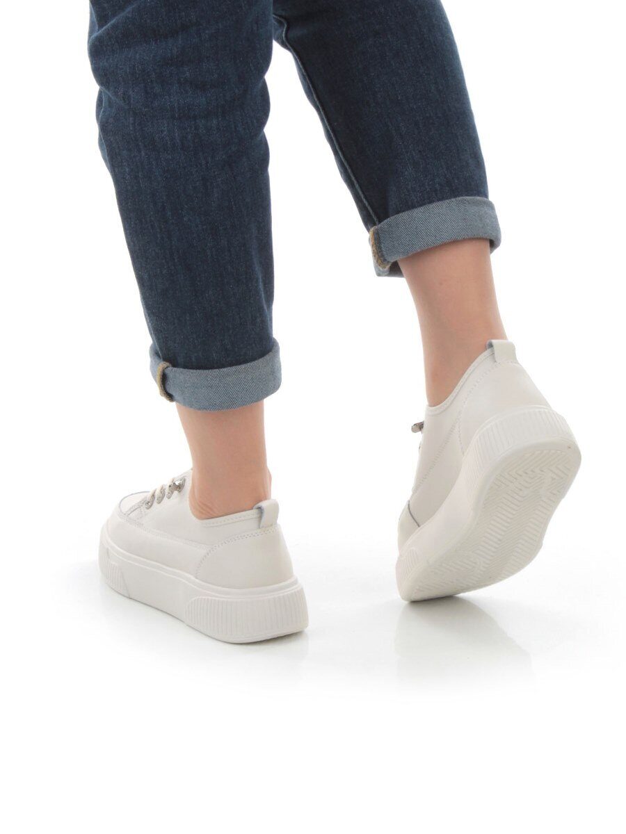 05-SD8-2D BEIGE Кроссовки женские (натуральная кожа)