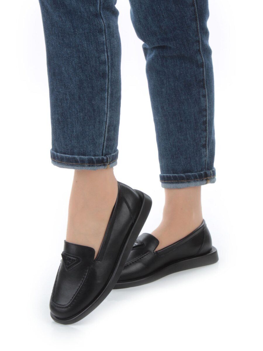 03-HY3-1D BLACK Полуботинки женские (натуральная кожа)