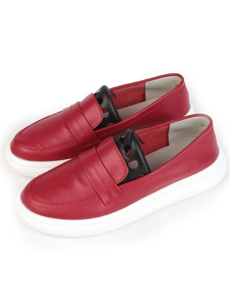 03-ZL-8501 DK. RED Полуботинки женские (натуральная кожа)