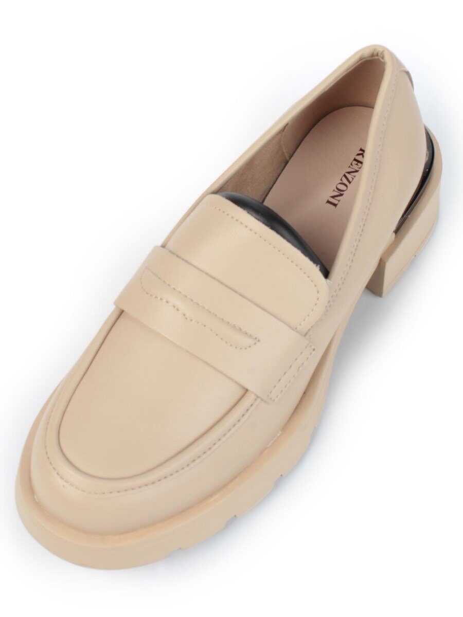 01-PDS132-3 DK. BEIGE Ботинки демисезонные женские (натуральная кожа)