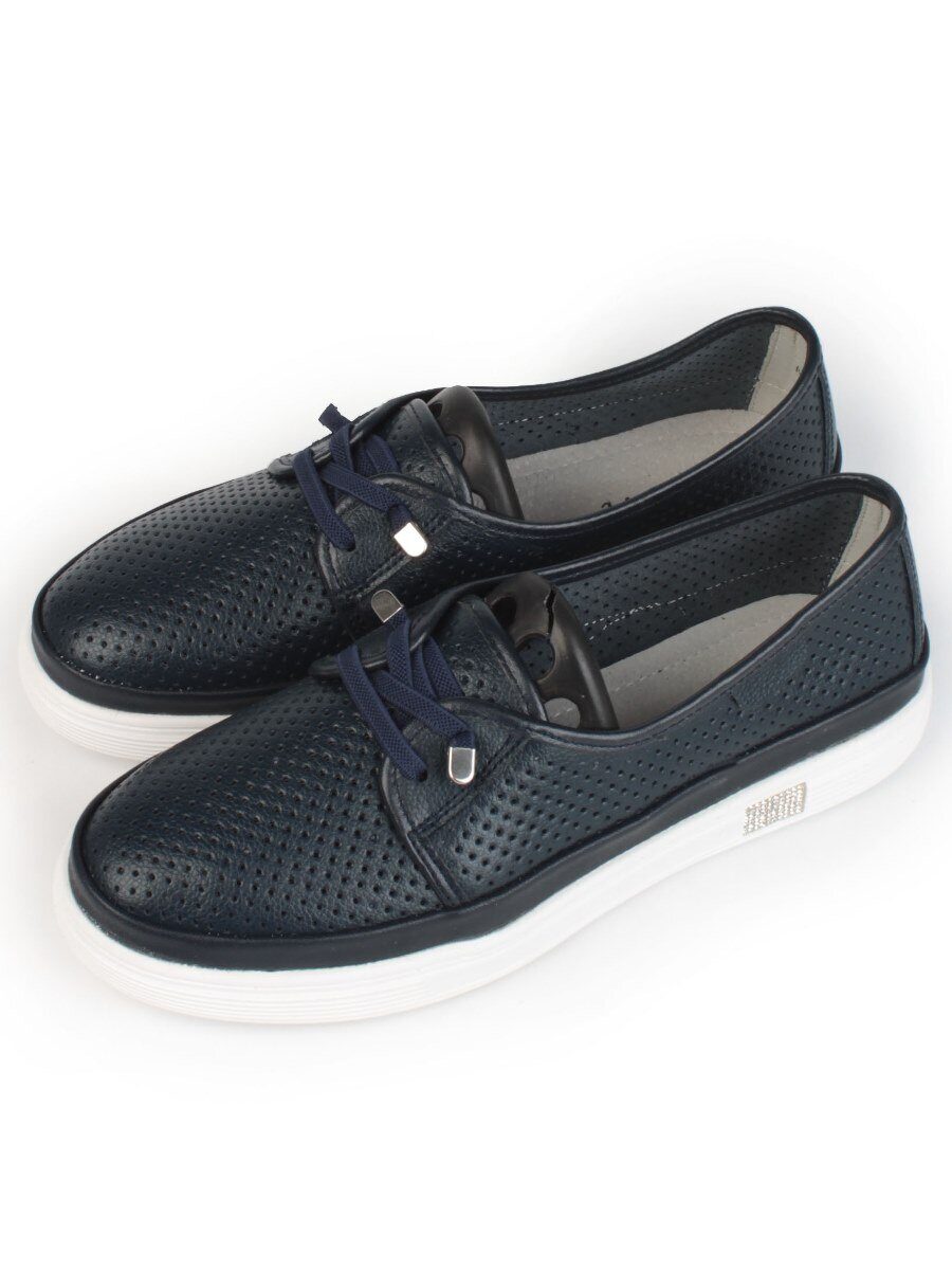 03-A5657 DK. BLUE Полуботинки женские (натуральная кожа)