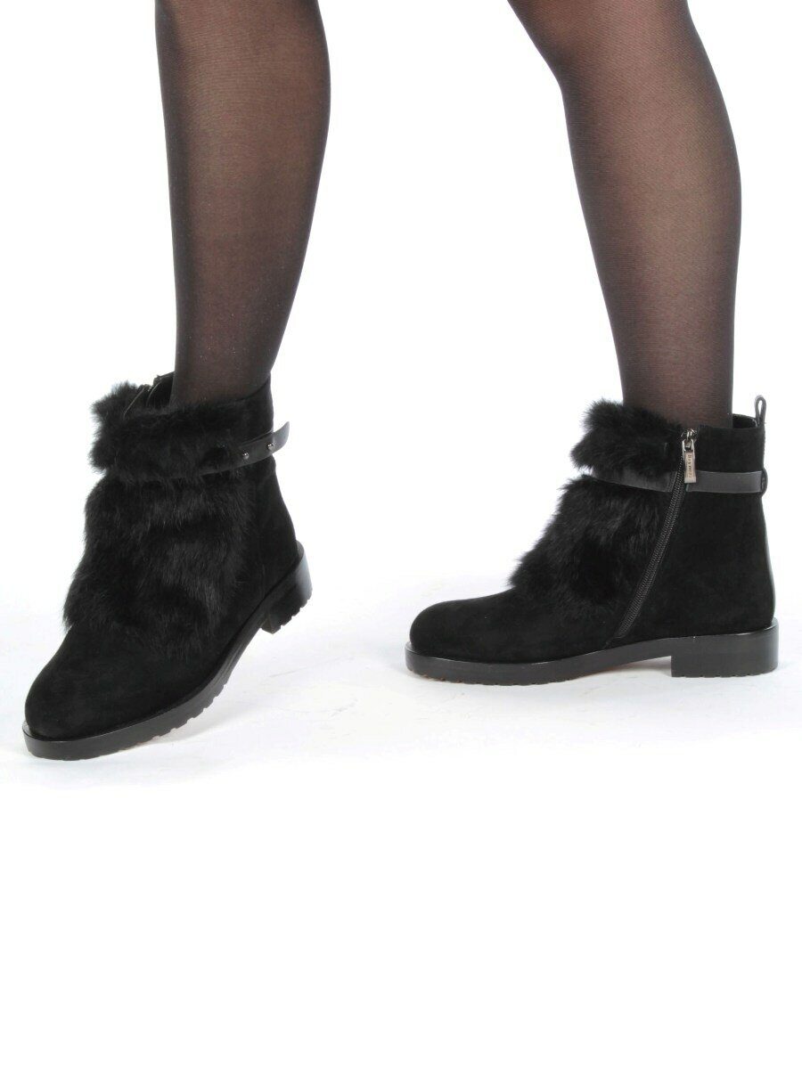 04-899E-2Y1 8J26M Ботинки зимние женские (натуральная замша, натуральный мех)