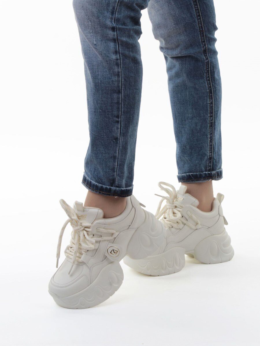 03-9E-1 LT. BEIGE Кроссовки женские (натуральная кожа, искусственная кожа)