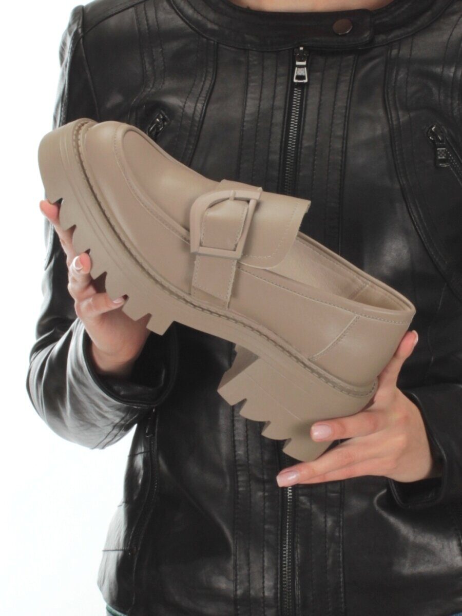 03-C1803-2 DK.BEIGE Лоферы женские (натуральная кожа)