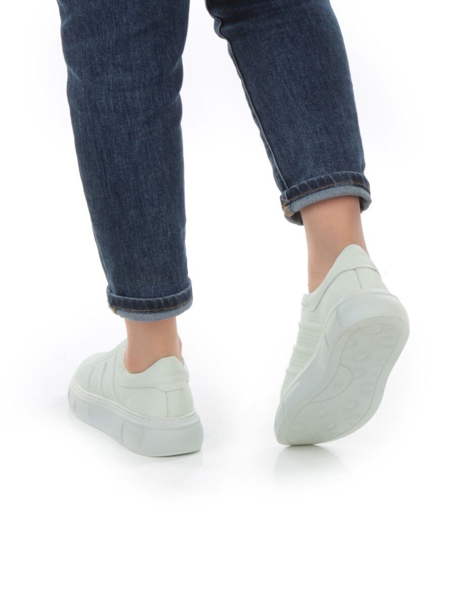 05-PDL256-3 LT. GREEN Кроссовки женские (натуральная кожа)