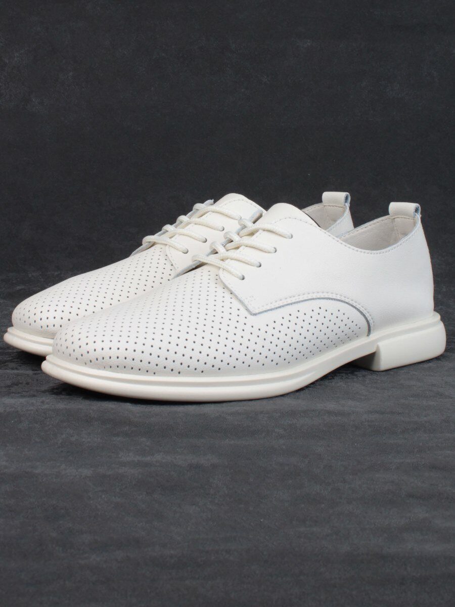 03-PDXL156-2 BEIGE Полуботинки женские (натуральная кожа)