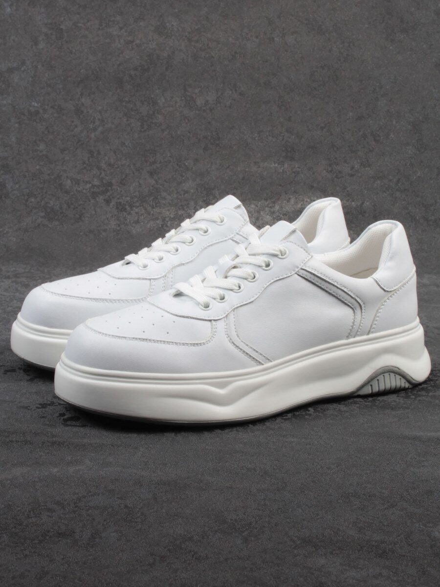 03-3062-2 WHITE Кроссовки женские (натуральная кожа)