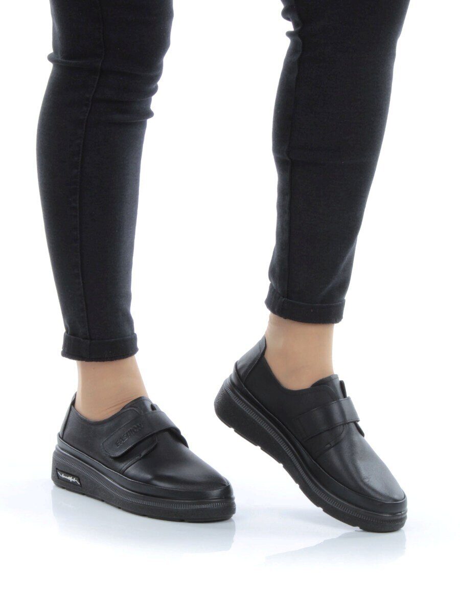 03-5311 BLACK Полуботинки женские (натуральная кожа)