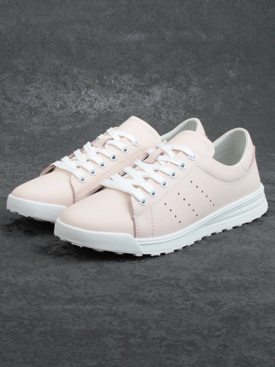 05-DF52-2 PINK POWDER Кроссовки женские (натуральная кожа)