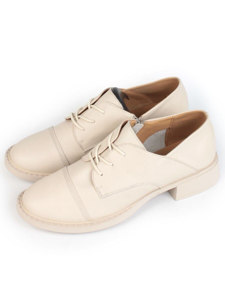 03-HP9963M BEIGE Полуботинки женские (натуральная кожа)