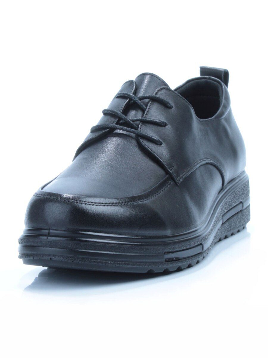 03-5067 BLACK Полуботинки женские (натуральная кожа)