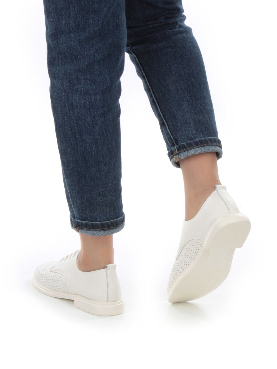 03-PDXL156-2 BEIGE Полуботинки женские (натуральная кожа)