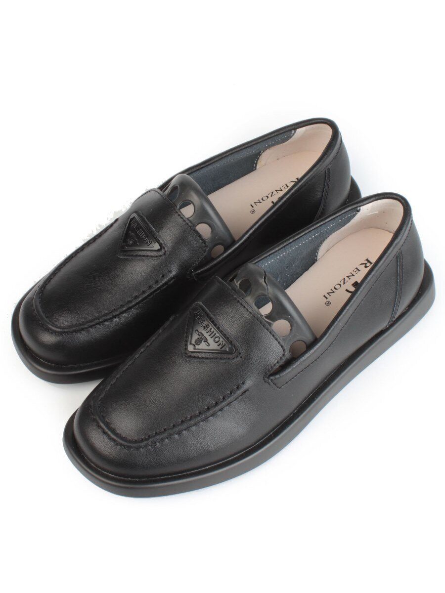 03-HY3-1D BLACK Полуботинки женские (натуральная кожа)