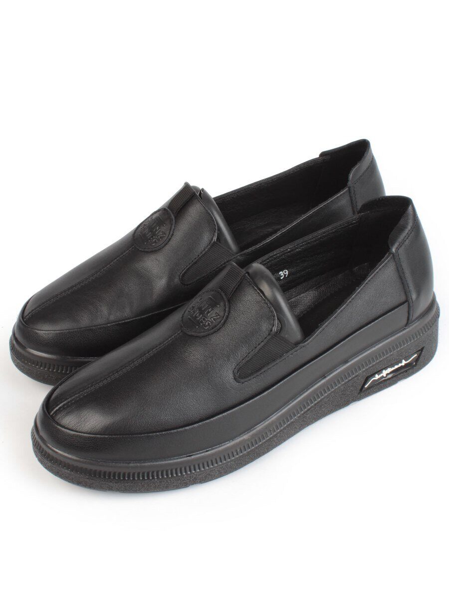 03-5316 BLACK Полуботинки женские (натуральная кожа)