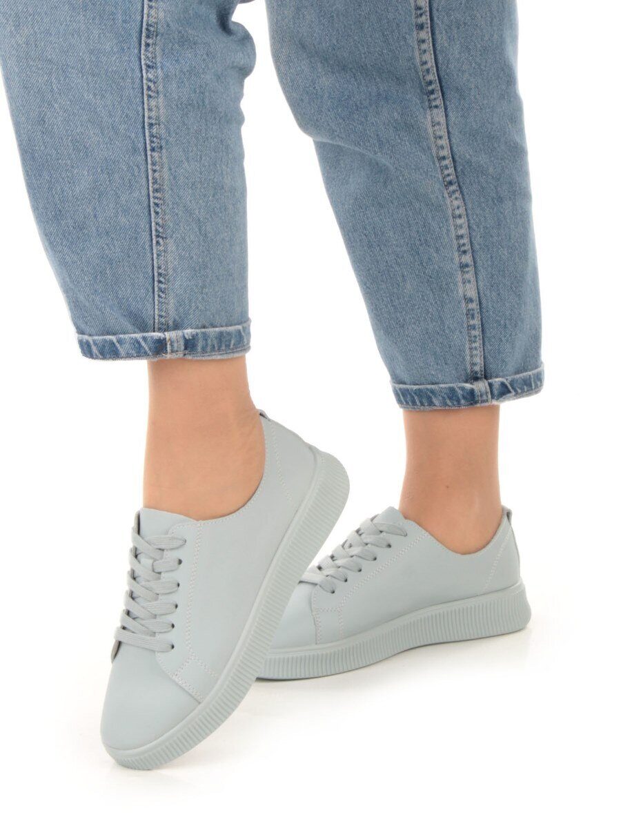 05-PDXL33-7 LT. BLUE Кроссовки женские (натуральная кожа)