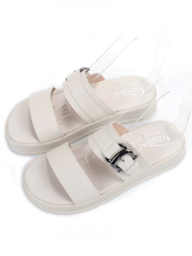 08-PEAQ198-1 LT. BEIGE Босоножки женские (натуральная кожа)