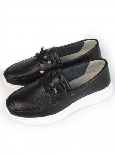03-ZL-8861-1 BLACK Полуботинки женские (натуральная кожа)