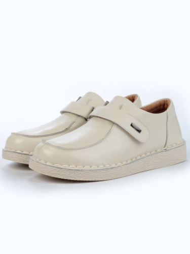 01-D7581-2 BEIGE Ботинки демисезонные женские (натуральная кожа)