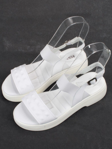 08-PEL211-1 WHITE Босоножки женские (натуральная кожа)