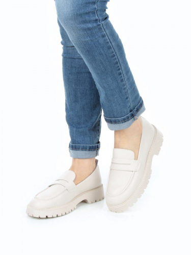 03-XR183/2 BEIGE Лоферы женские (натуральная и искусственная кожа)