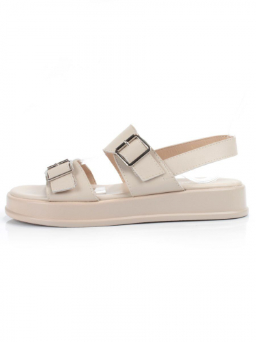 08-PEAQ196-2 LT. BEIGE Босоножки женские (натуральная кожа)