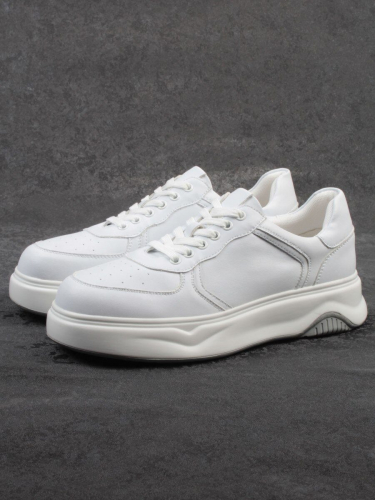 03-3062-2 WHITE Кроссовки женские (натуральная кожа)