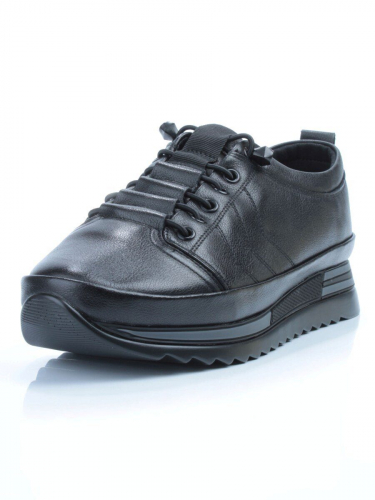 03-5020 BLACK Полуботинки женские (натуральная кожа)