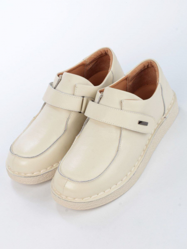 01-D7581-2 BEIGE Ботинки демисезонные женские (натуральная кожа)
