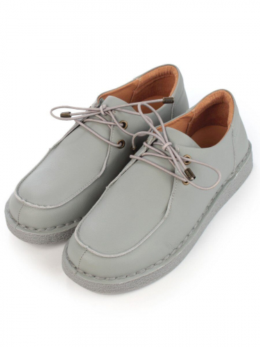 01-D7583-2 GRAY Ботинки демисезонные женские (натуральная кожа)