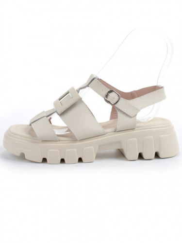 08-PEY195-2 BEIGE Босоножки женские (натуральная кожа)