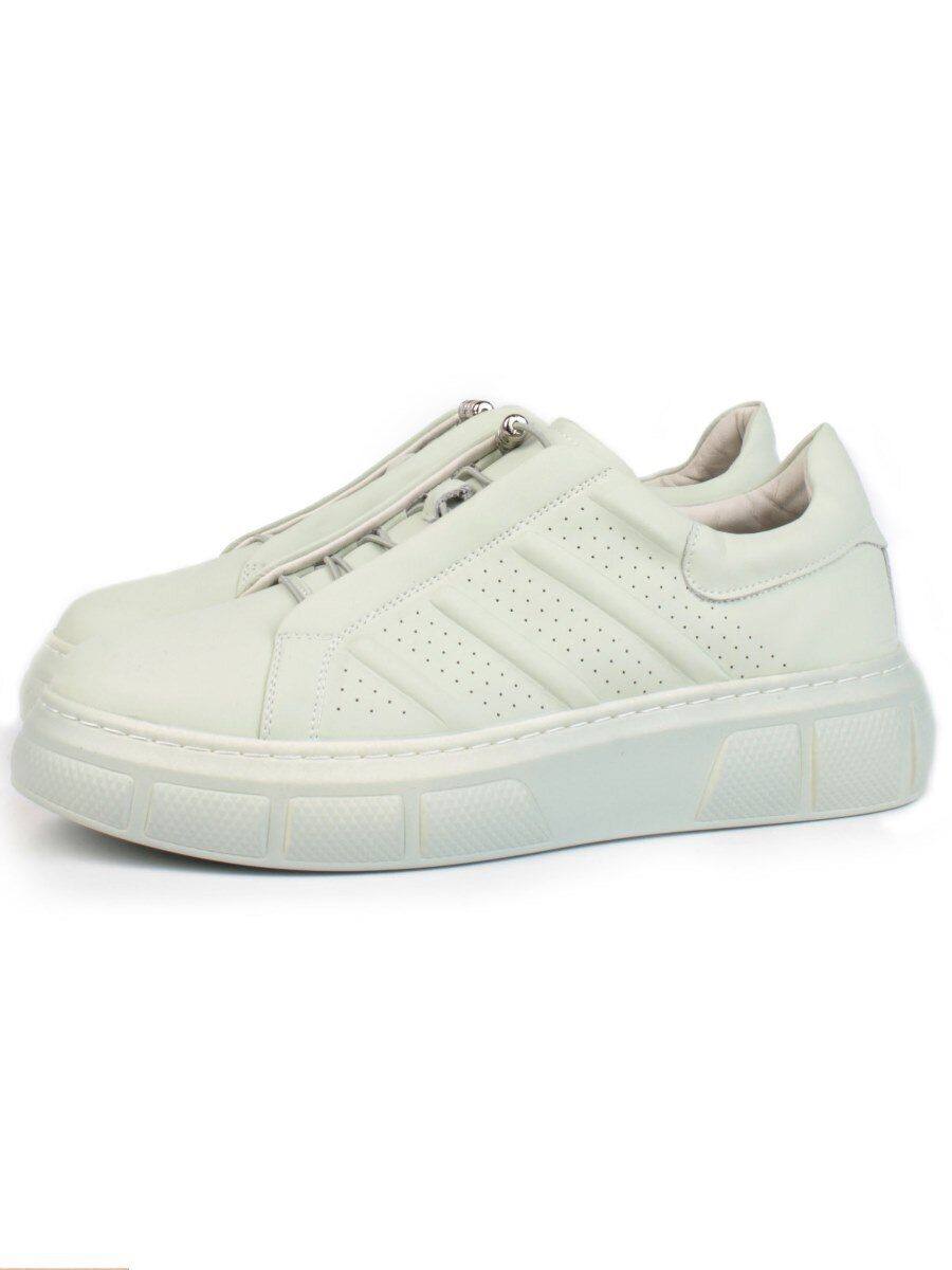 05-PDL256-3 LT. GREEN Кроссовки женские (натуральная кожа)