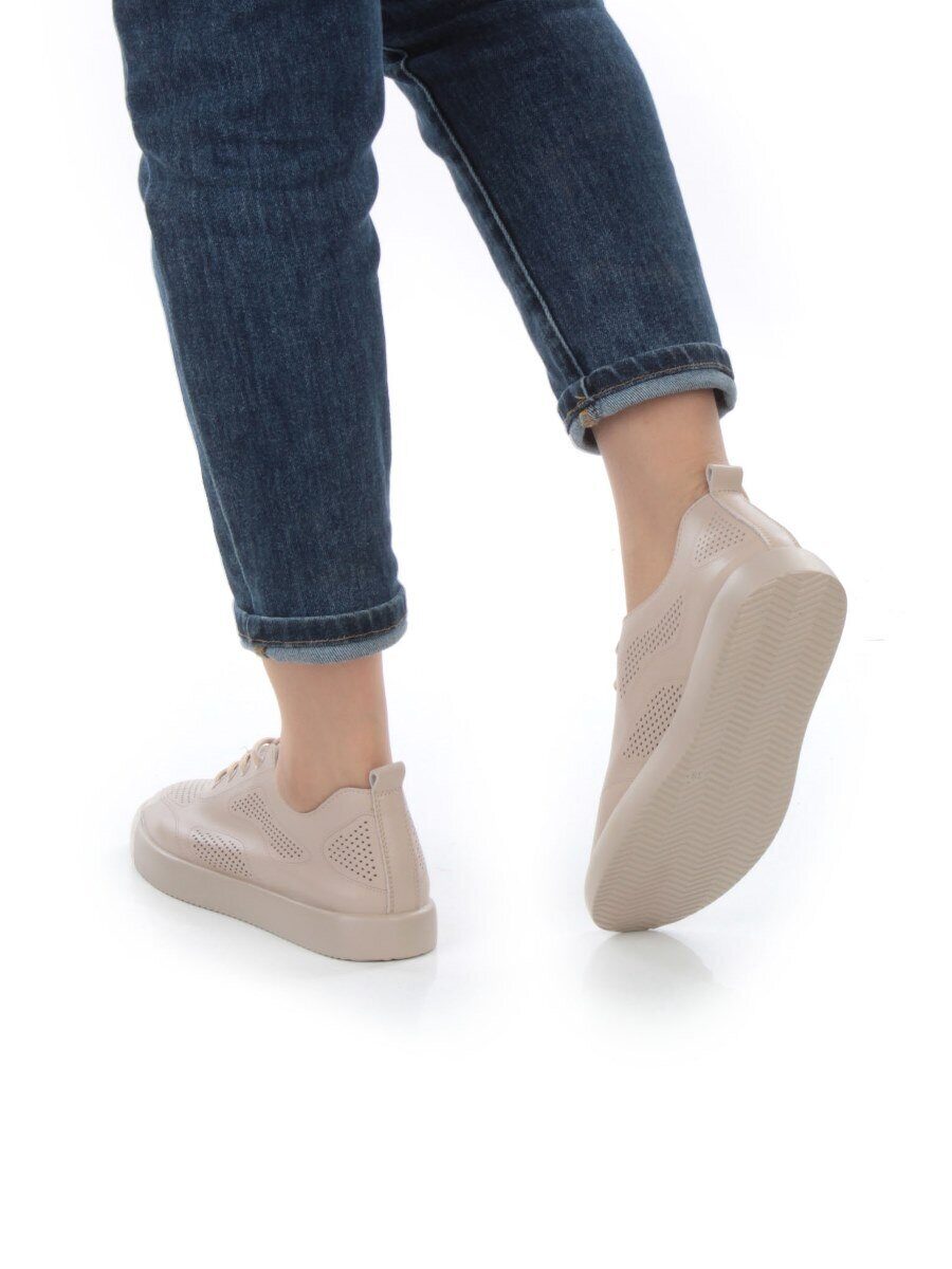 05-YD20-2D DK. BEIGE Кроссовки женские (натуральная кожа)