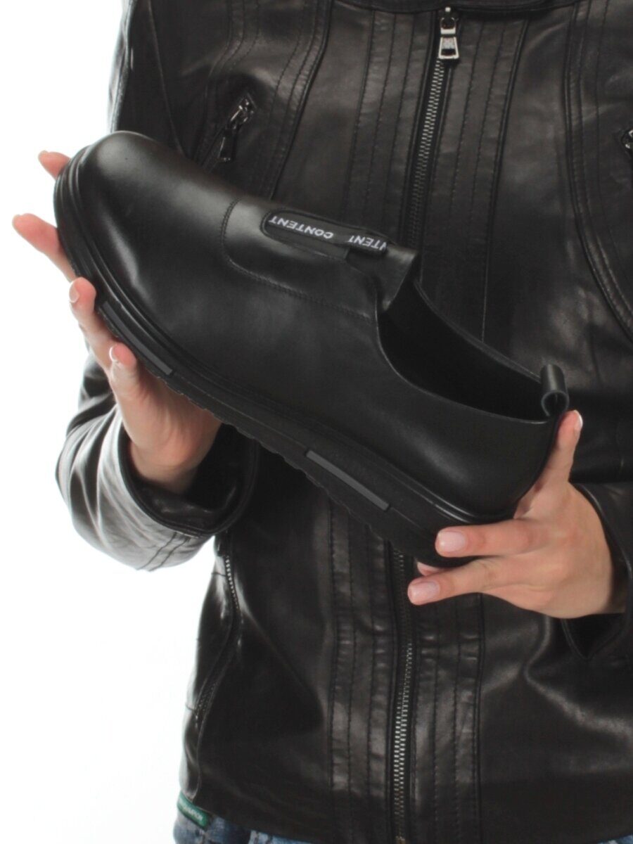 03-5069 BLACK Полуботинки женские (натуральная кожа)